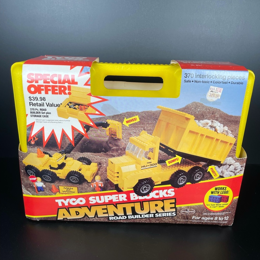 1986 Tyco Super Blocks Road Builder Deluxe Set